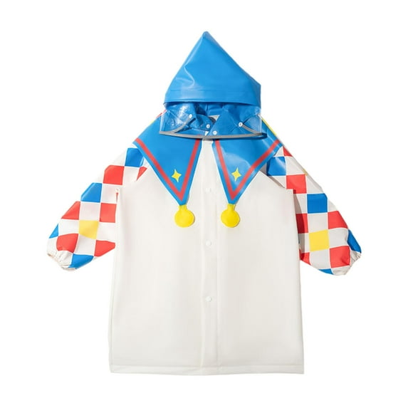 Milageto Kids Rain Coat Outwear Portable Rainproof Rainwear Reusable Kids Rain Jacket M