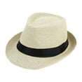 thumbnail image 1 of Milageto Kids Straw Hat Casual Fashion Sunscreen Hat for Backpacking Street Festivals Beige, 1 of 8