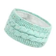 thumbnail image 1 of Milageto Knitted Headband Ear Warmer Headwrap Hair Accessories for Adults Girls Women Light Green, 1 of 8