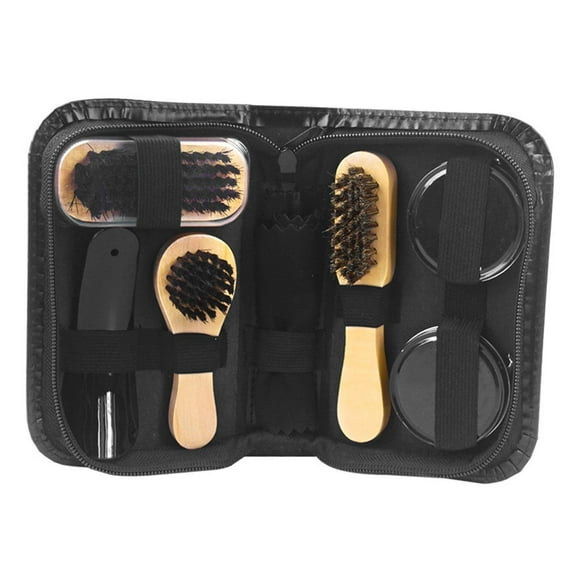 Milageto Leather Boot Care Kit Shoe Polish Kit for Home Use Leather Boots Accessories