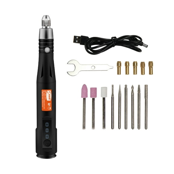 Milageto Multi-Functional Micro-Engraver Pen with Scriber Rotary Tool Kit Grinding Accessories Etcher Corded for Metal Wood Jewelry Lettering Plastic