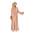 thumbnail image 1 of Milageto Muslim Dress Lady Gown Women Muslim Robe for Events Ethnic Festivals Banquet, 1 of 8