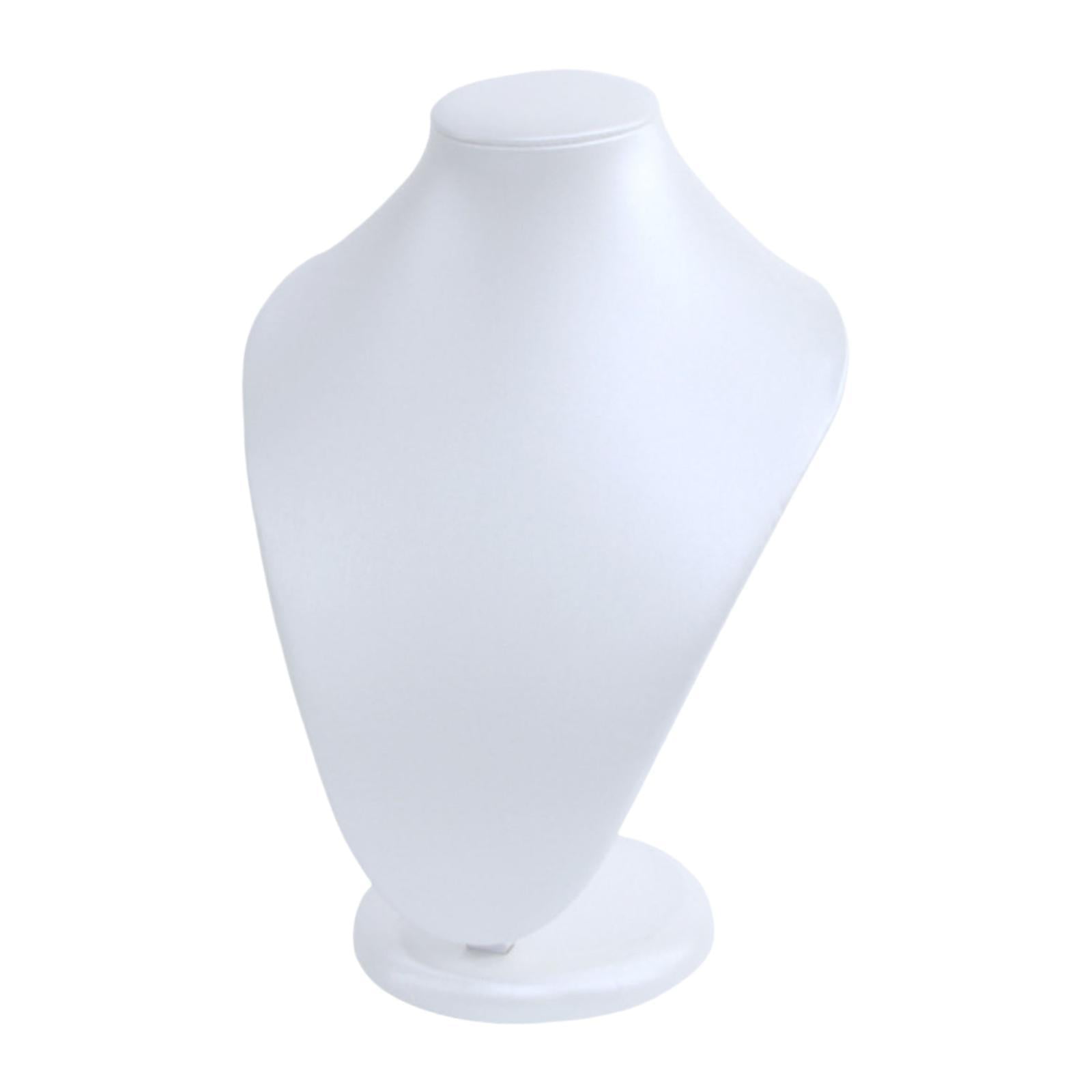 Milageto Necklace Display Stand Desktop Necklace Mannequin Jewelry Display Bust Stand L