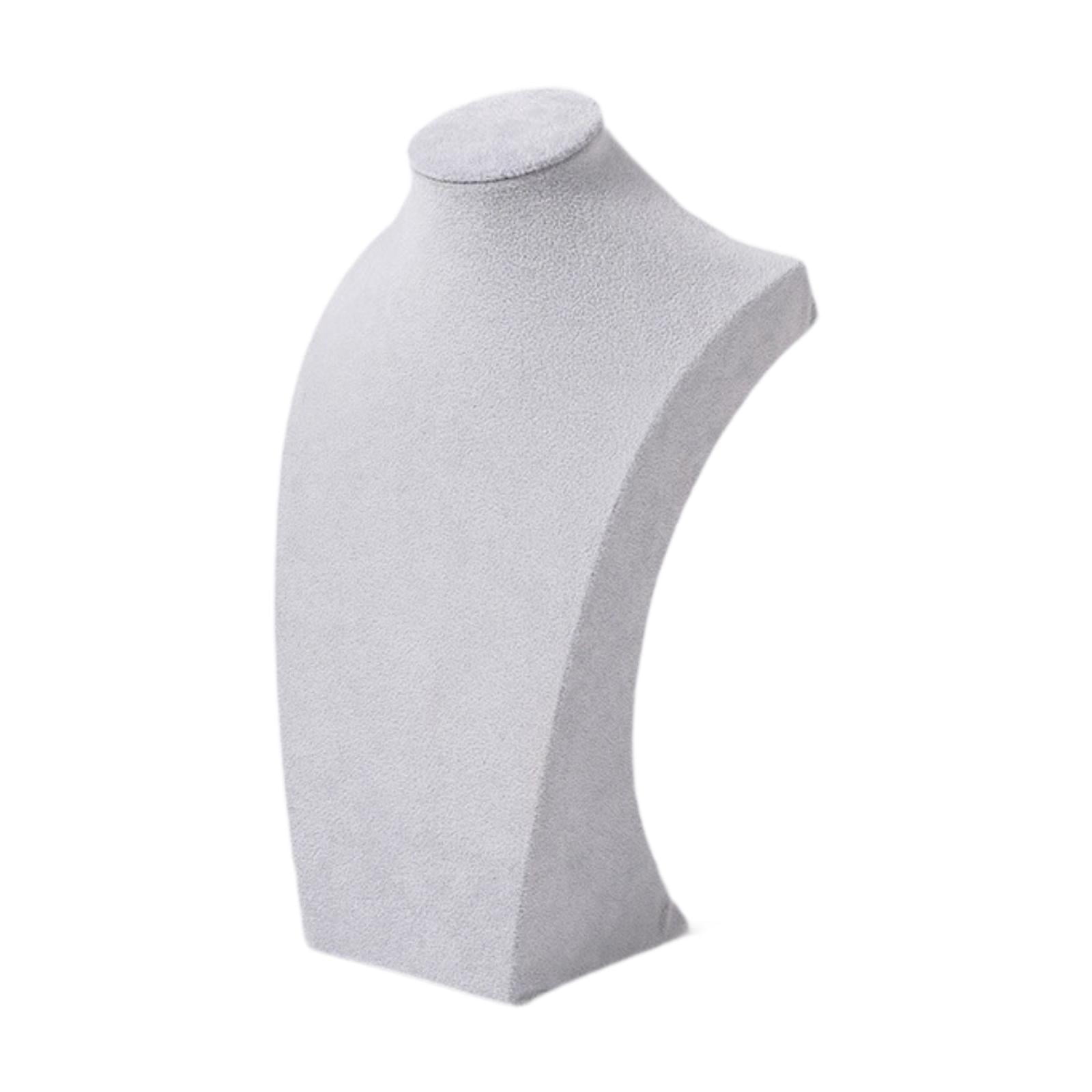 Milageto Necklace Display Stand Display Necklace Mannequin for Business Selling Gray 30cm Height