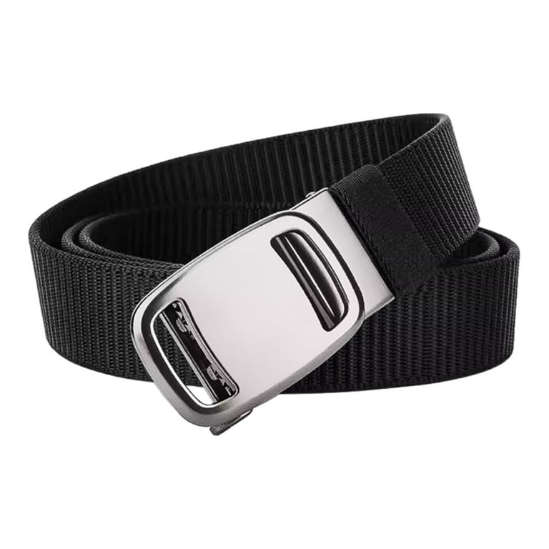 Milageto Nylon Belt for Men Casual Automatic Belt Buckle for
