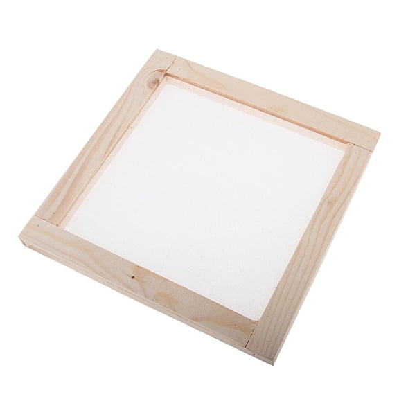 Milageto Papermaking Frame, Screen, Wooden Material, Handmade Paper Crafts, Deckle Frame, 20x20cm