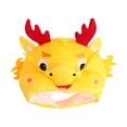 thumbnail image 1 of Milageto Plush Dragon Hat Boys Girls Cartoon Animal Hat for Halloween Holiday Festive Yellow, 1 of 7