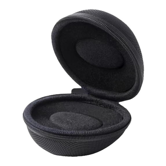 Milageto Portable Single Watch Box Multipurpose Black Sturdy with Zipper Storage Case