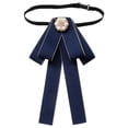 thumbnail image 1 of Milageto Pre Tied Bowtie for Ladies Girls Dress Accessory Solid Color Lightweight for Shirts, suits Multipurpose 7.4x4.3inch Graceful Blue, 1 of 8