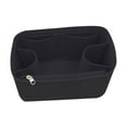 thumbnail image 1 of Milageto Purse Organizer Insert for Handbags Cosmetic Bag Handbag Organizer Black 41x18x25cm, 1 of 8