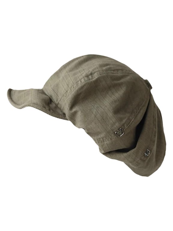 Retro Design Beret Hat for Women Accessory Lightweight Breathable Adjustable Fit Green