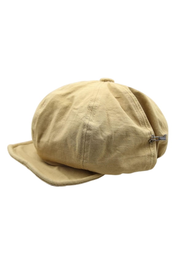 Retro Design Beret Hat for Women Accessory Lightweight Breathable Adjustable Fit Khaki