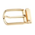 thumbnail image 1 of Milageto Reversible Belt Buckle Alloy Rectangle Pin Buckle for Fathers Day Dress Belt gold, 1 of 8