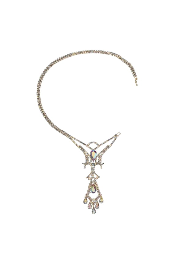 Rhinestone Back Chain Accessories Photo Props for Women Costume Shoulder Harness