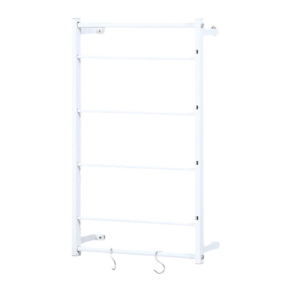 Milageto Ribbon Rack Wire Spool Rack Sewing Tool Yarn Storage Wall Mounted Hanging Thread white 4cmx67cm