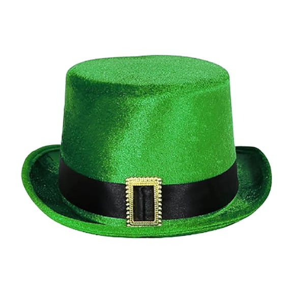 Milageto ST. Patrick's Hat Adult for Celebration Family Gathering Fancy Dress Black Ribbon