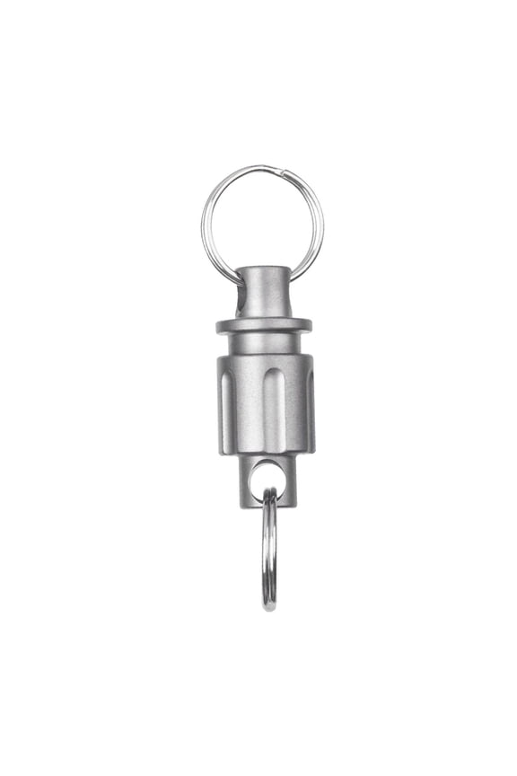 Titanium Quick Release Keychain Anniversary Gifts Detachable for Camping Friends Gray
