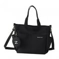thumbnail image 1 of Milageto Tote Bag for Women Wear Resistant with Top Handles with Zipper Crossbody Bag Black, 1 of 8