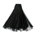 thumbnail image 1 of Milageto Women Ballroom Dance Skirt Skirt for Latin Samba Stage Performance Black L, 1 of 8