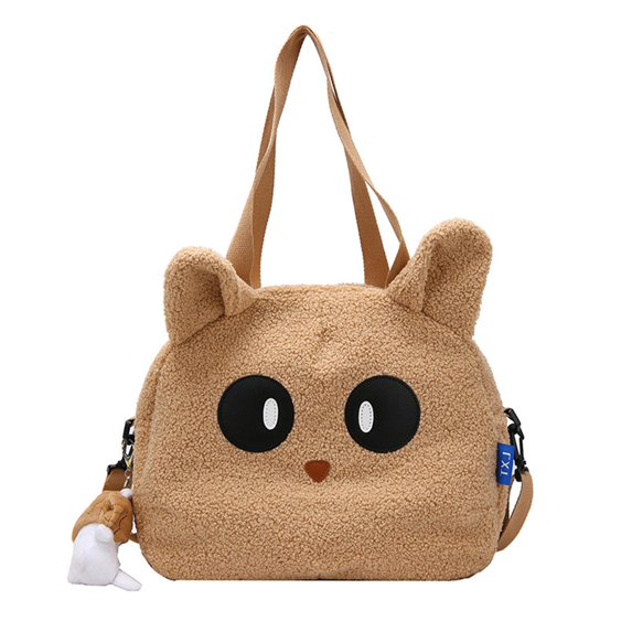 Milageto Women Shoulder Bag Crossbody Bag Cute Handbag for Outdoor Autumn Winter Work Khaki