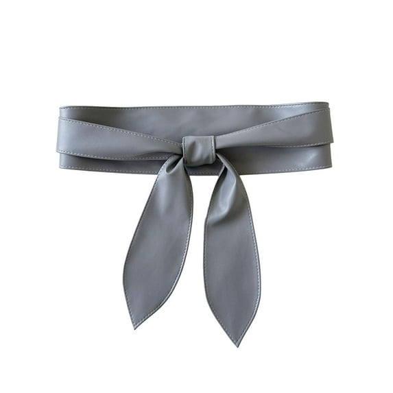 Milageto Women Waist Belt Adjustable Dress Corsets Waistband for Clothes Skirt Ladies Gray