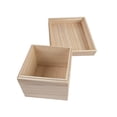 thumbnail image 1 of Milageto Wooden Box Jewelry Box Mini Wooden Boxes Square for Glass Glass Water Cup styles A, 1 of 8