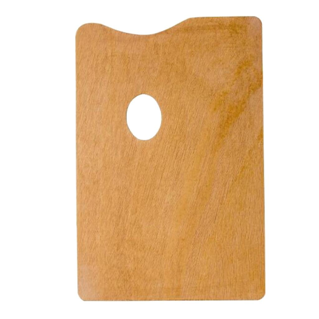 Milageto Wooden Painting Palette Wooden Palette Oil/Acrylic Painting Tray Tool, Use with Acrylic, Watercolor, Oil Paints, Brushes 30x40cm