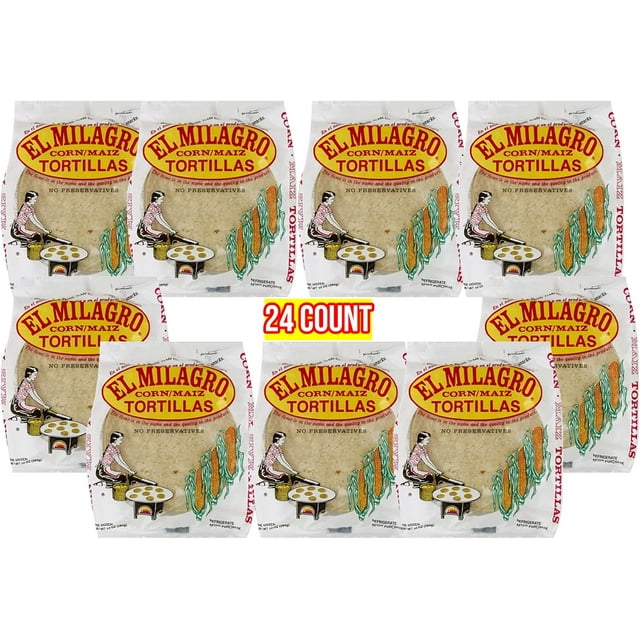 Milagro Classic Corn Maiz Natural Soft Tortillas for Tacos, Cooking, et