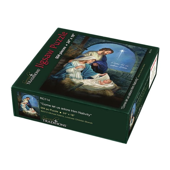 Milagros is proud to present our Come Let Us Adore Him line with our exclusive Michael Adams Nativity design. The enchanting artwork will make the items in this collection treasured keepsakes