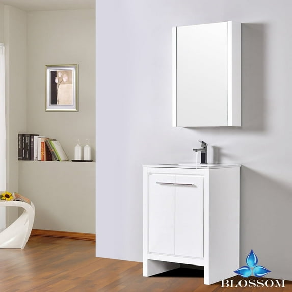 Milan 24" w/ Medicine Cabinet (Glossy White)