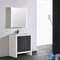 thumbnail image 1 of Milan 30" w/ Mirror (Glossy White & Silver Grey), 1 of 1