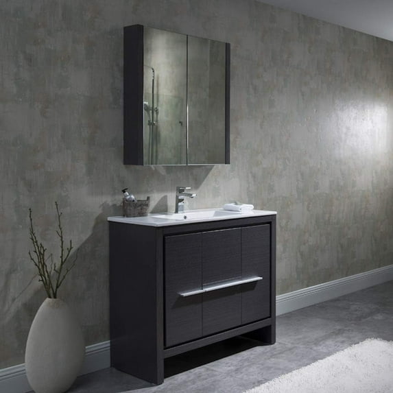 Milan 36" w/ Medicine Cabinet (Silver Grey)