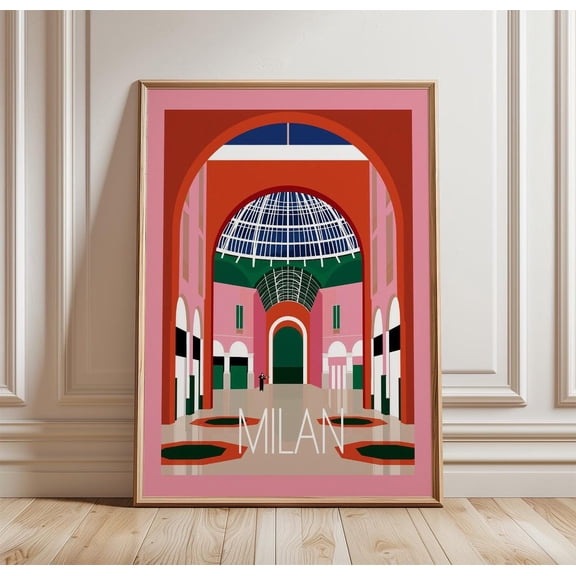 Milan Architecture Gallery Print Travel Wall Art, Unframed Paper Print