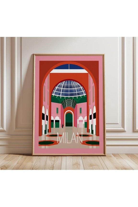 Milan Architecture Gallery Print Travel Wall Art, Unframed Paper Print