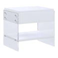 thumbnail image 1 of Milan Barry Collection Gloss White Wood & Acrylic Lamp Table with Drawer, 1 of 7