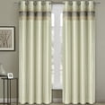 thumbnail image 1 of Milan Blackout Multilayer Energy Saving Grommet Single Curtain Panels - 54 x 96" Panel - Ivory, 1 of 2