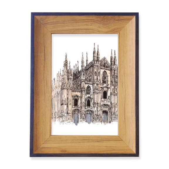Milan Cathedral in Milan Italy Photo Frame Exhibition Display Art Desktop Painting