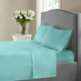 thumbnail image 1 of Milan Collection 1000 Thread Count 100% Cotton Deep Pocket Sheet Set (King, Aqua), 1 of 5