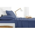 thumbnail image 1 of Milan Collection 1000 Thread Count 100% Cotton Deep Pocket Sheet Set (Twin XL, Navy), 1 of 2