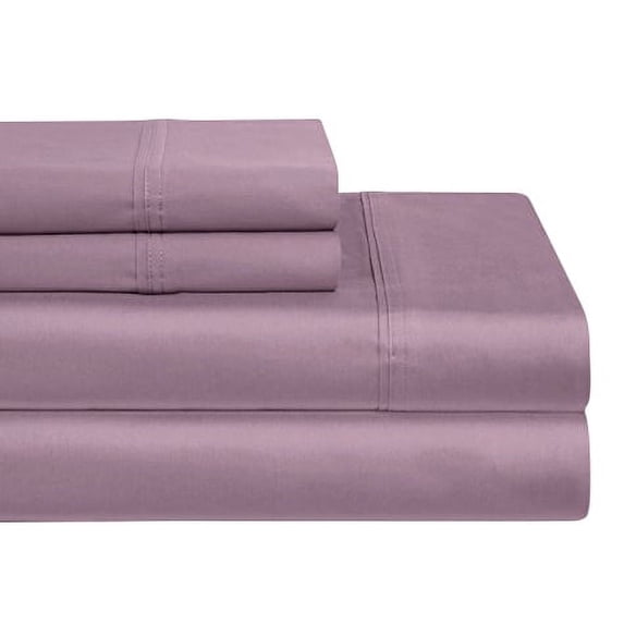Milan Collection 1000 Thread Count 100% Cotton Deep Pocket Sheet Set (Twin XL, Purple)