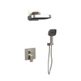 thumbnail image 1 of Milan 12-in Rain Showerhead Combo Shower System with Multi-function Handshower and Pressure Balanced Mixing Valve Brushed Nickel, 1 of 6