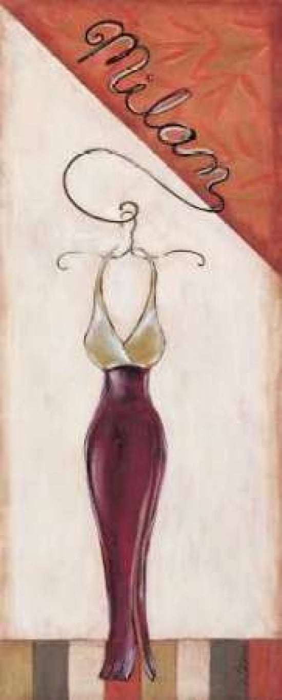 Milan Fashion Canvas Art - Susan Osborne (10 x 20)