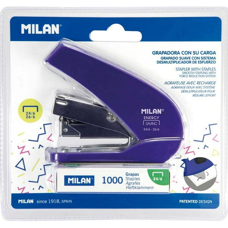 MILAN Energy Saving Stapler Purple