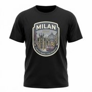 Milan Italy Fashion City Graphic T-Shirt Unisex Travel Tee