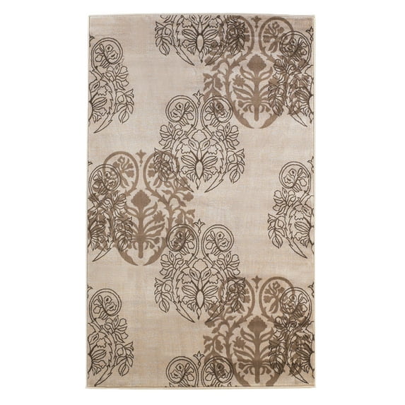 Milan Lana Ivory Rug 8x10.3 Abstract Pattern 100% Polypropylene Power Loomed