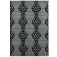 thumbnail image 1 of Milan Mylon Rug Black Turquoise 5x7.7 Abstract Pattern 100% Polypropylene, 1 of 2