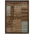 thumbnail image 1 of Milan Power Loomed Rug, Black/Aqua, 1 of 4