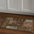 thumbnail image 1 of Milan Power Loomed Rug, Black/Aqua, 1 of 3