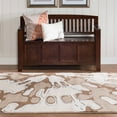 thumbnail image 1 of Milan Power Loomed Rug, Ivory/Brown, 1 of 3