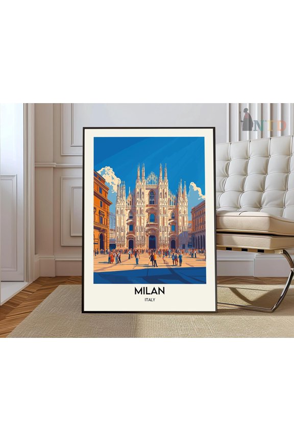 Milan Print, Milan Wall Art, Milan Poster, Milan Photo, Milan Poster Print, Milan Travel Poster, Milan Italy Poster Wall Art, Modern Wall Decor, 12x18 UNFRAMED